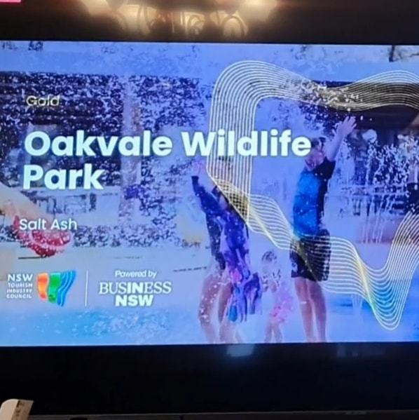 Gold Win for Oakvale Wildlife Park at the 2021 Virtual NSW Tourism Awards